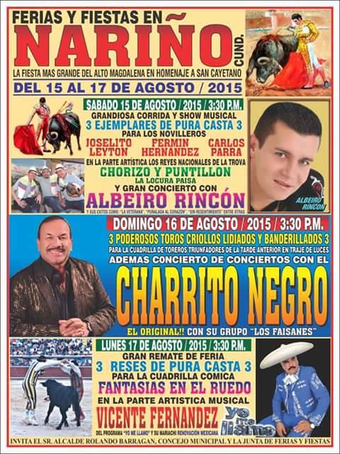 Programación Fiestas en Nariño 2015